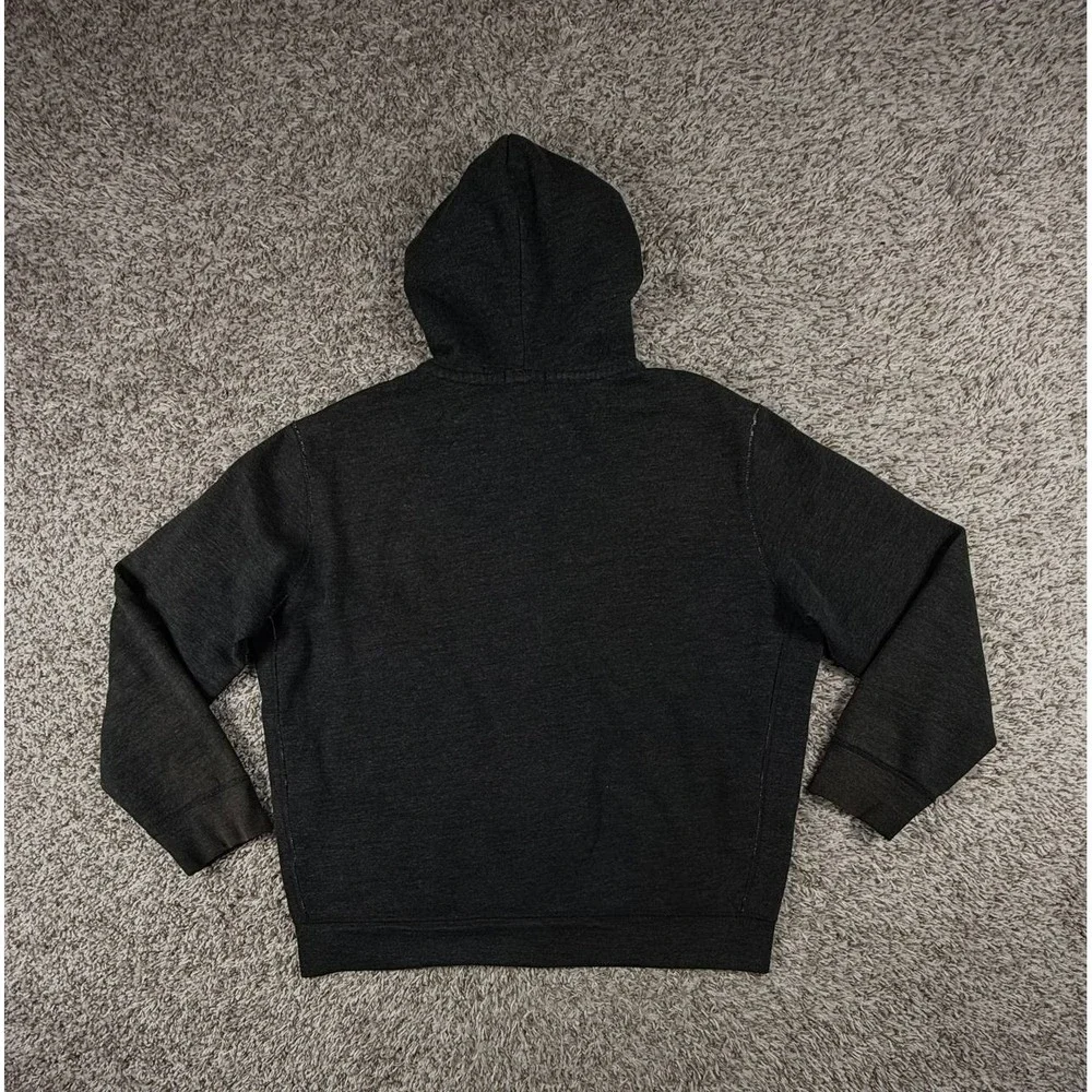 Polo Ralph Lauren Full Zip Hoodie XXL Charcoal Gray Cotton Blend Pony Logo